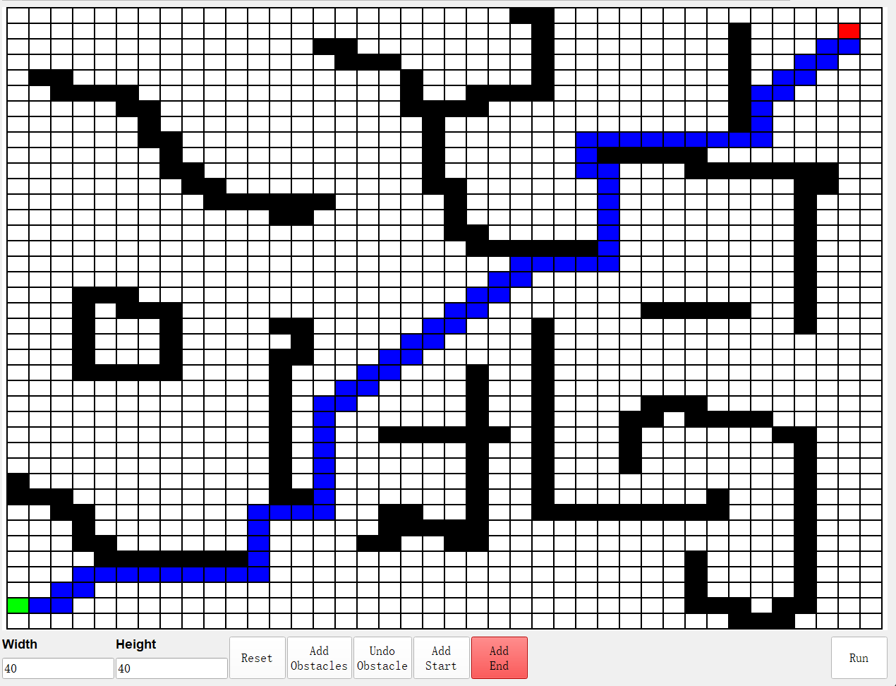 A-Star Pathfinding Algorithm Implementation